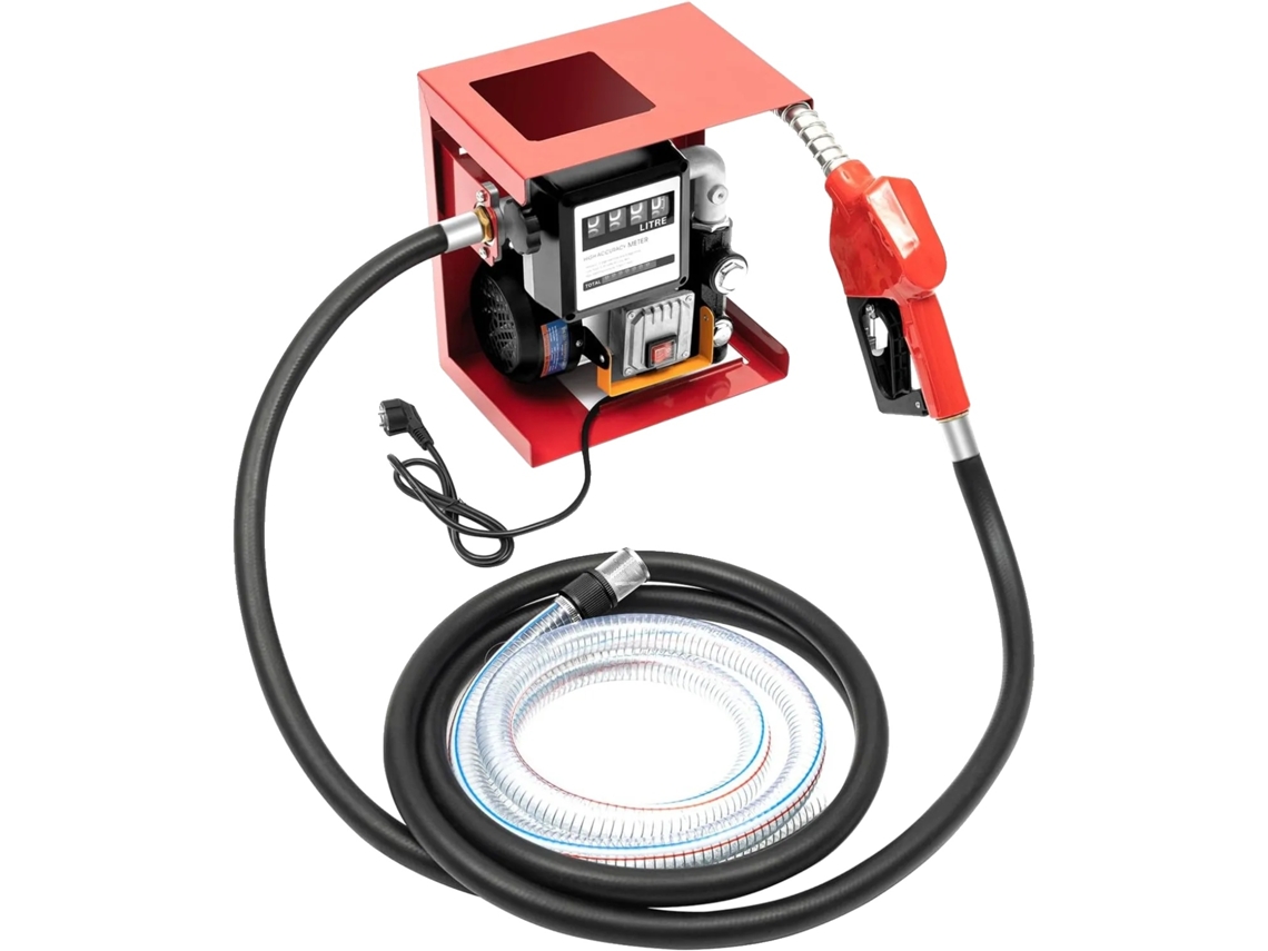 Bomba de transferência de diesel, alto fluxo, design durável, cor vermelha OEM