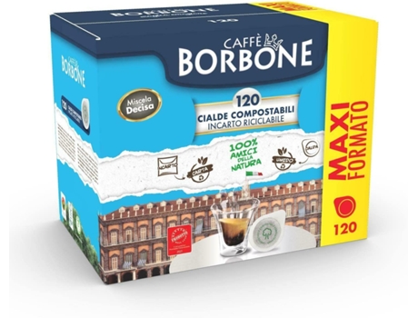 Cialde Ese 44Mm Caffe BORBONE Miscela Decisa Nera Box 120Pz