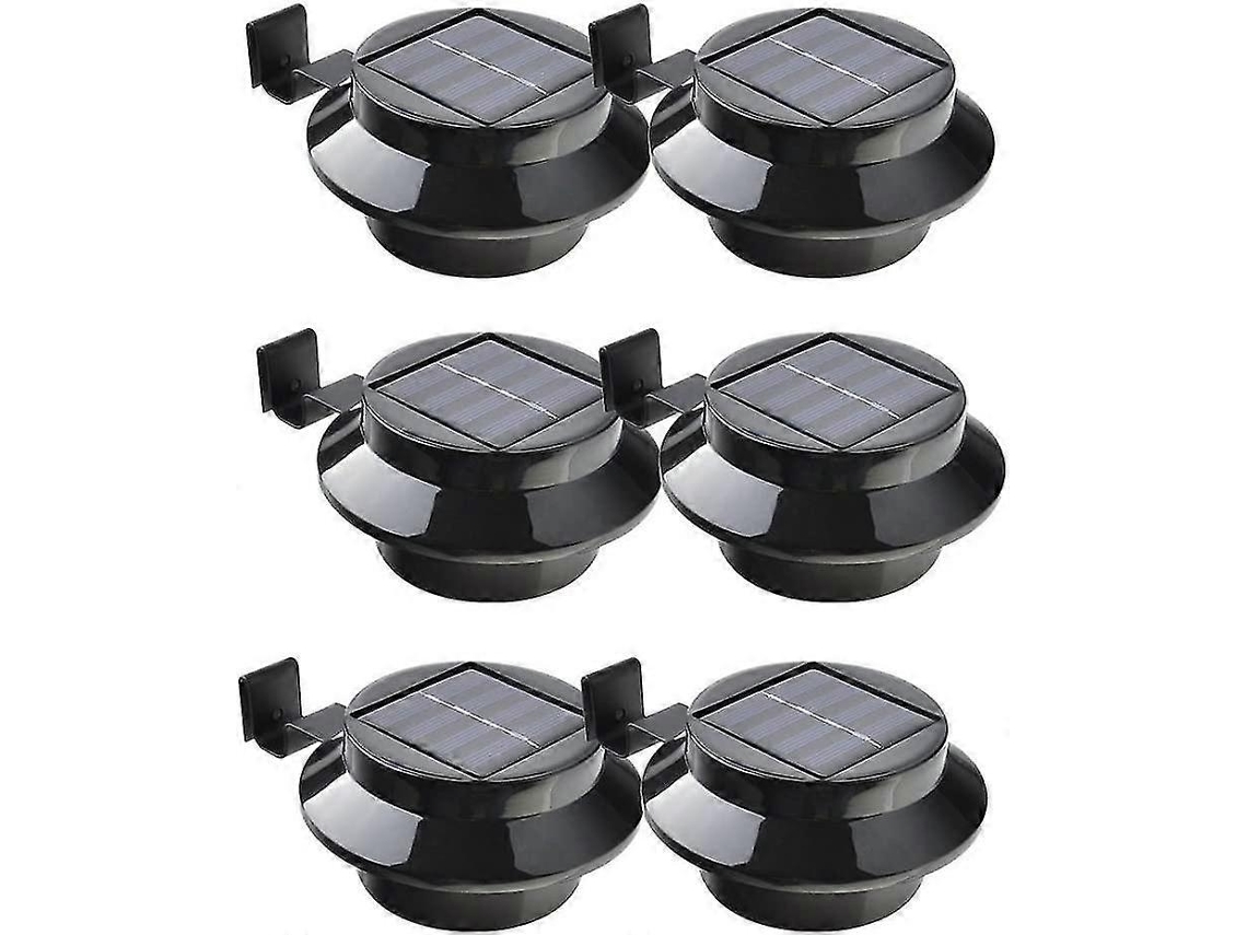 Rebe luz Led Solar com Sensor de Luz 6 Peças Material Aço e Plástico Abs Funciona 6 10 Horas