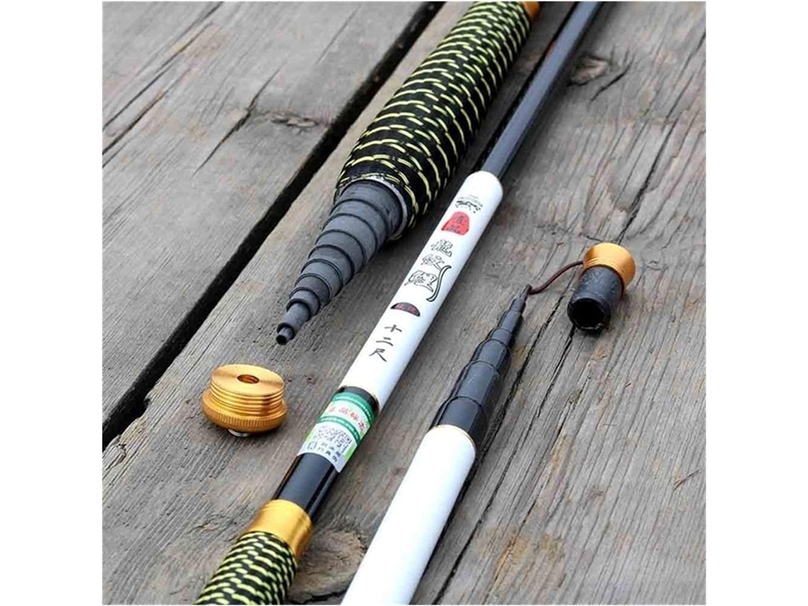 Vara de Pesca Ultraleve Fibra Carbono Durável Iniciantes Água Doce S/MARCA
