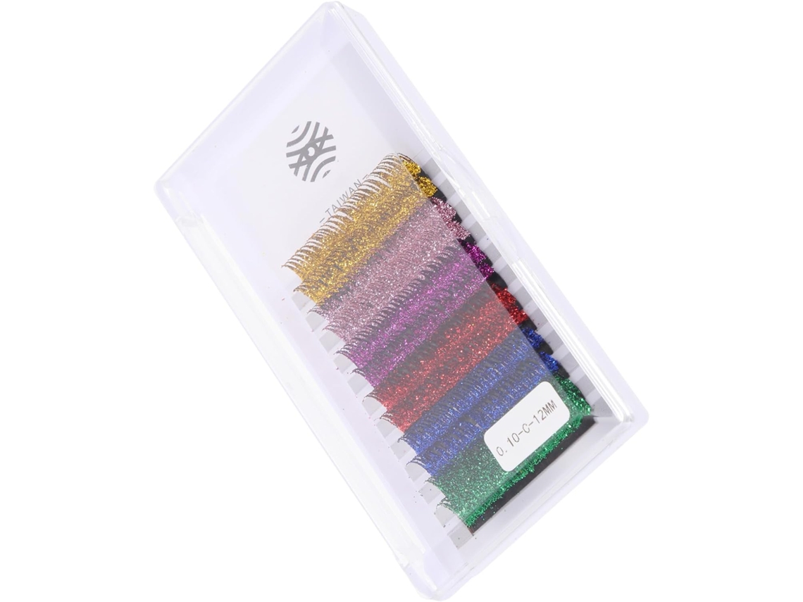 6 pares de presilhas de cabelo grossas e hipoalergênicas com glitter, extensões coloridas.
