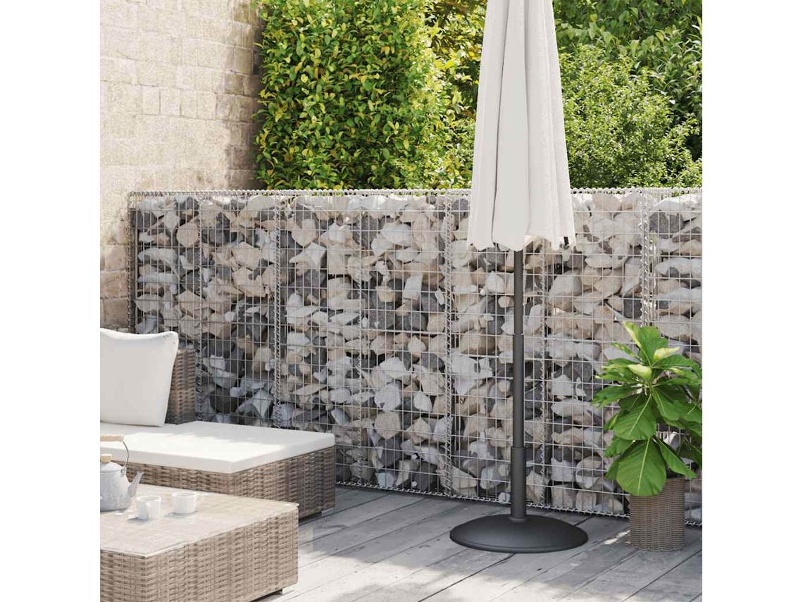 Vidaxl Cesto Gabião Aço Galvanizado 300x30x100 Cm