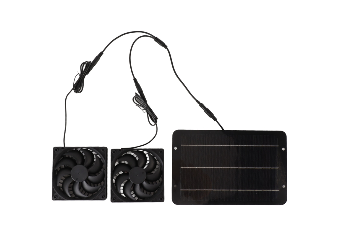 Kit Ventilador Solar 10w 12v À Prova D'água | S/MARCA