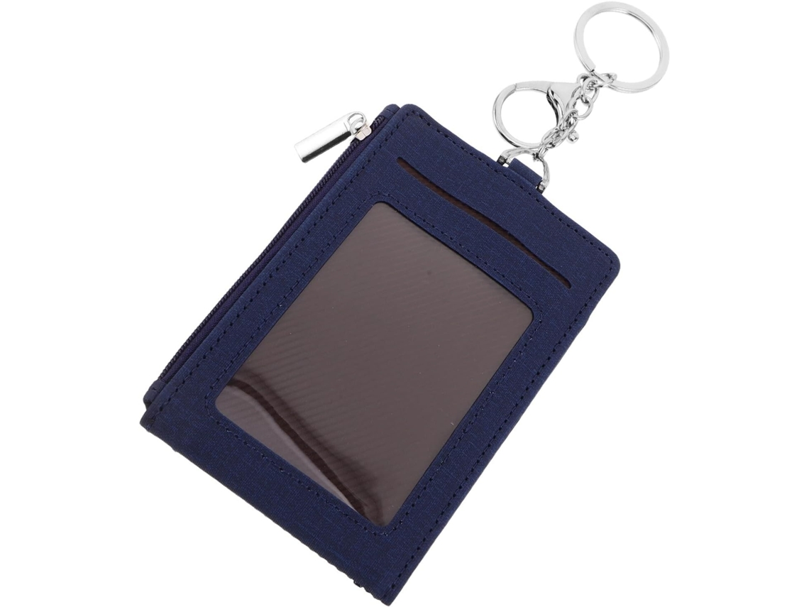 Lurelia Porta-crachá Transparente Vertical Com Chaveiro Para Escritório E Escola
