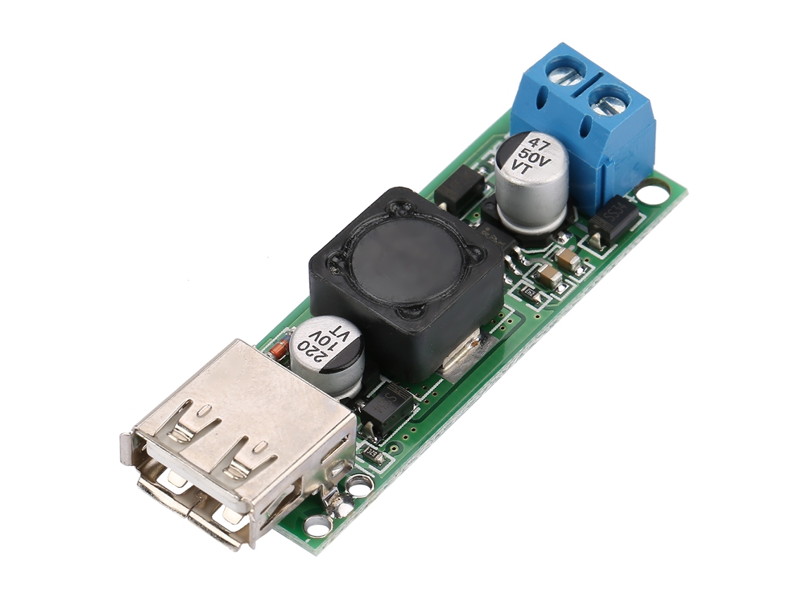 Módulo conversor DC DC step-down 6-32V para 5V USB QC3.0 carregamento rápido