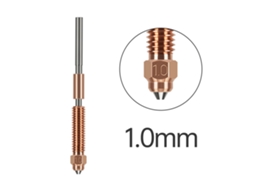 Bico 1.0mm Aço Temperado Compatível Com Creality K1c K1 Max Ender 3 V3 Impressora 3d