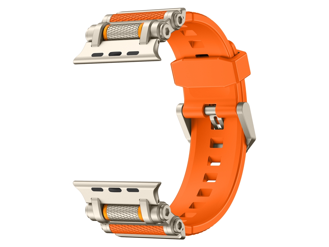 Bracelete universal para Apple Watch 42/44/45/46/49mm XIAOMOYU laranja Titânio