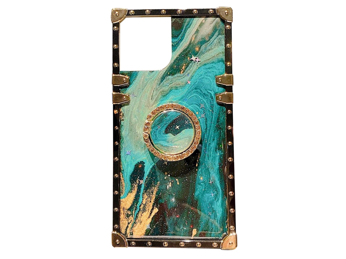 Capa protetora de tpu para iPhone 12, cobertura completa, padrão mármore 3d