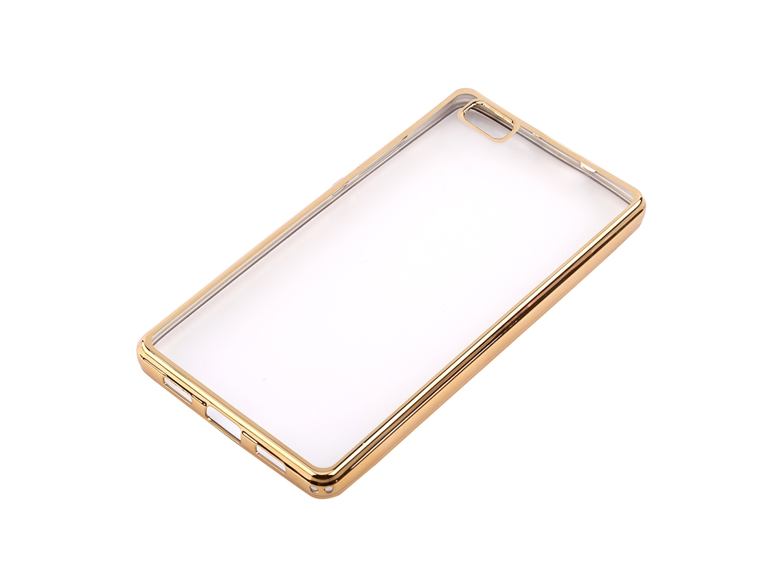 Capa de telefone Huawei P8 Lite, transparente, TPU, anti impacto