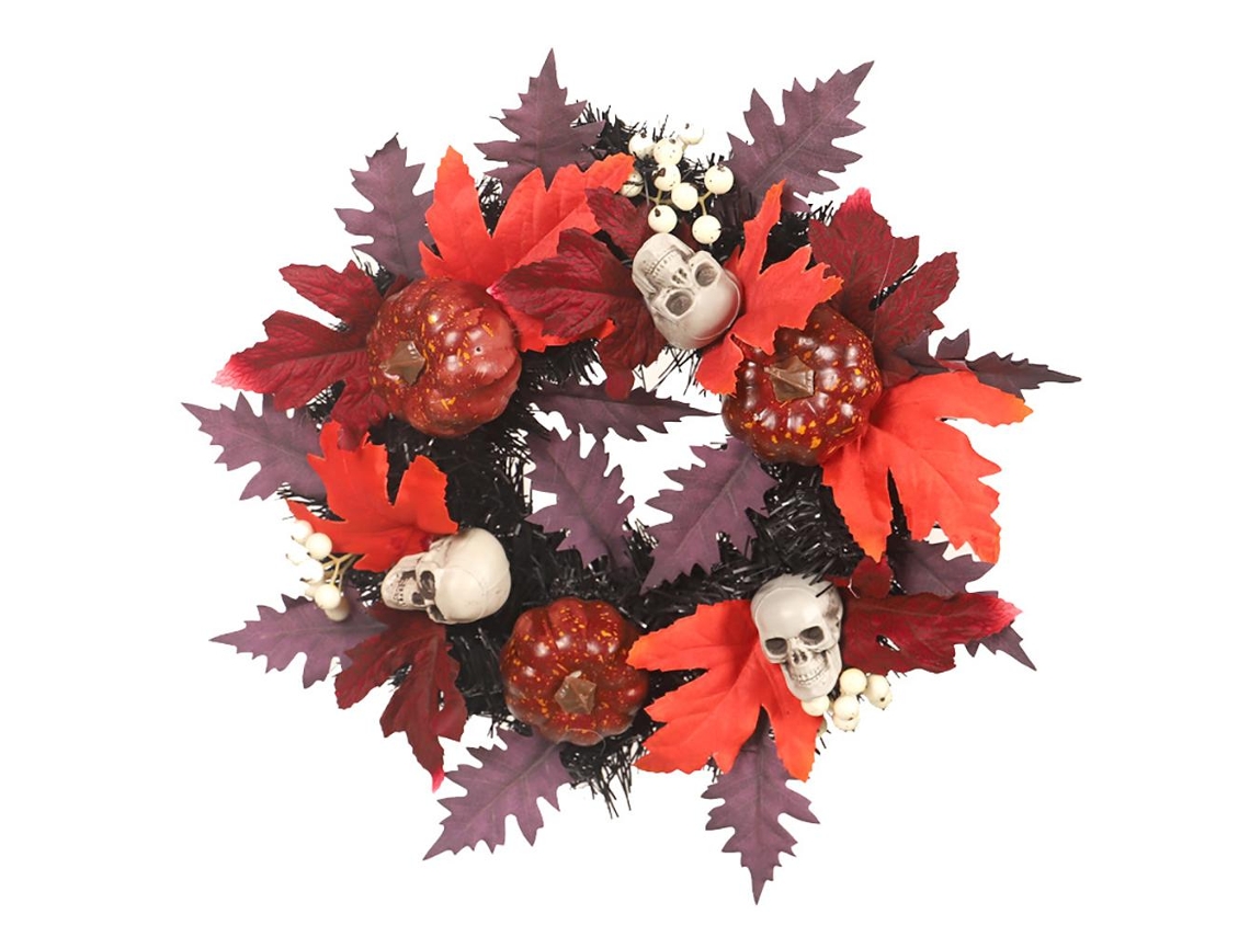 Decorações Halloween Formas Abóbora Folhas Bordo
