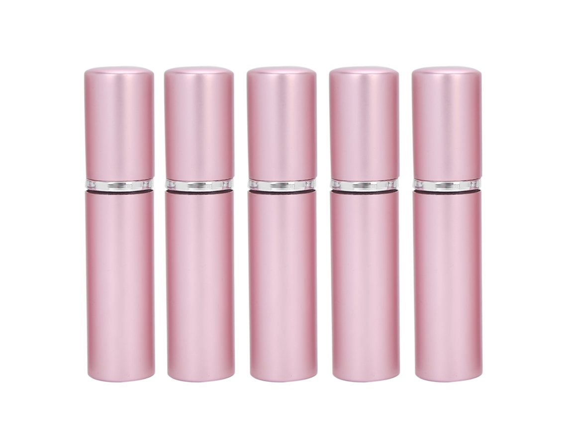 Unidades De Frascos Spray De Perfume Vacíos Rellenables Portátiles De 5ml Rosa