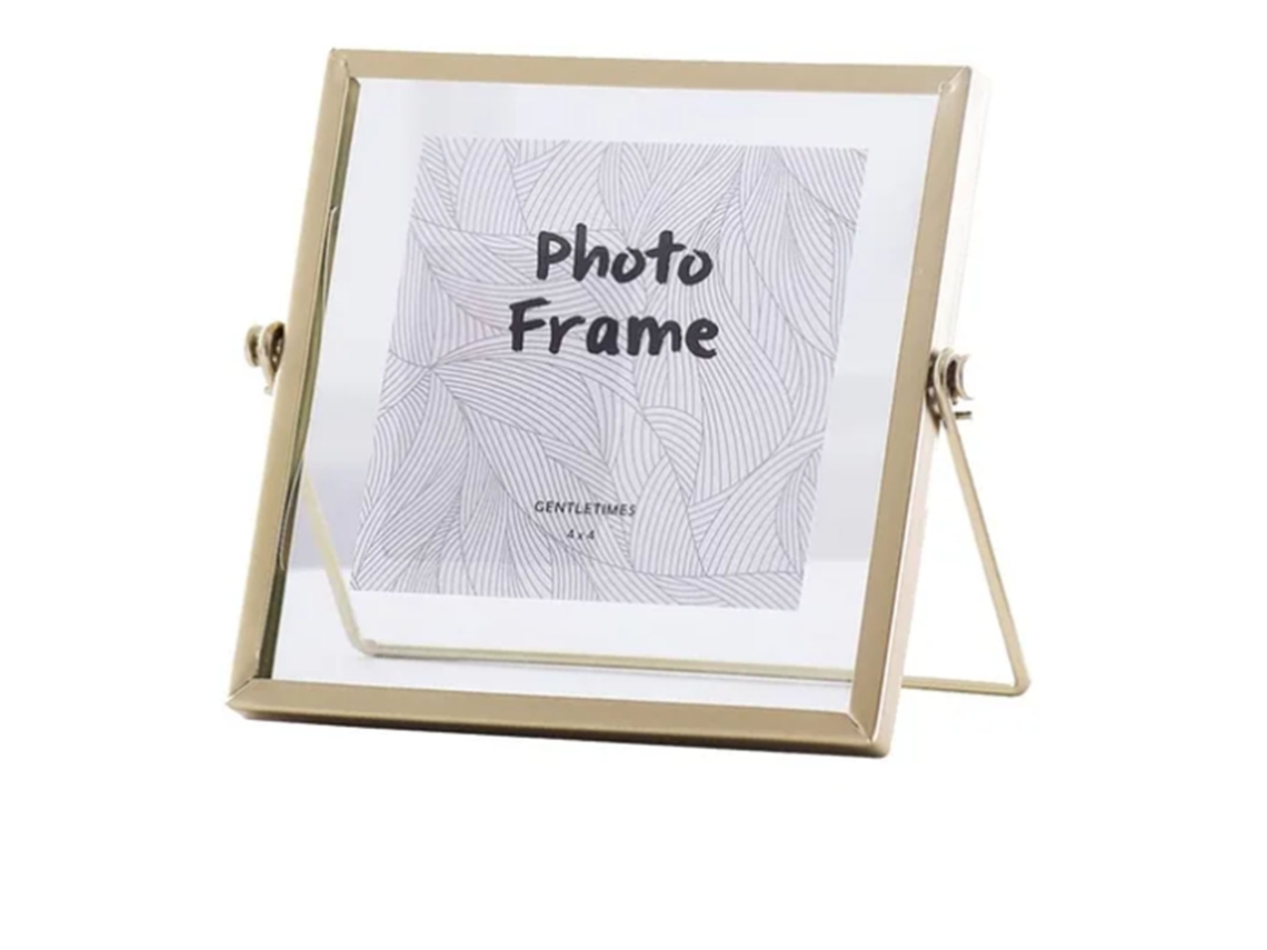 Tressino Moldura Fotográfica 4 Polegadas 300g Vidro Cor Transparente Para Mesa E Parede