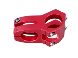 Cano de Guidão Mali Curto 31.8mm, Alumínio, Vermelho, para Mountain Bike, Road Bike, BMX