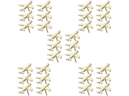 Tachinhas De Metal Popetpop Para Fixar Papéis E Decorações Em Mapas Ou Quadros, Formato De Avião, Douradas, Pacote Com