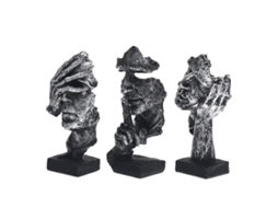 Estátua de Resina Moderna 16.5 Cm Escultura Abstrata Artesanato Arte Decoração para Casa MDUG