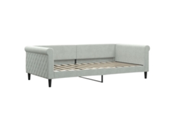 Day Bed, Day Beds Vidaxl Cinzeto Veludo (100 X 200 Cm)