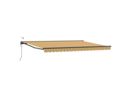 Conjunto 1 Sombra Externa Vidaxl Amarelo Alumínio (4,5 × 3,5 M)