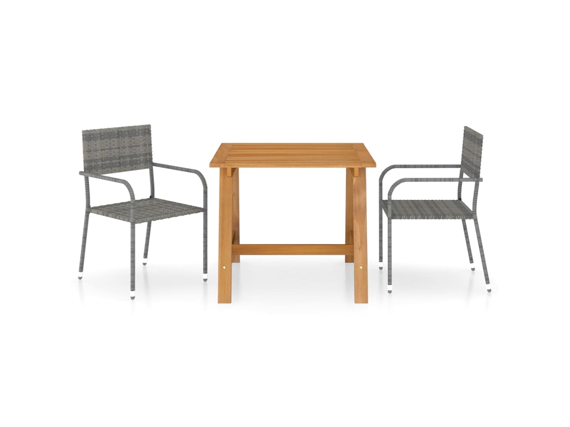 Dining Set, Dining Sets Vidaxl Cinzeto Rattan / Vime (n/a)