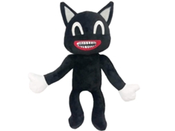 Mali pelúcia de Gato de Desenho Animado Preto Macio Presente de Aniversário Natal Decoração