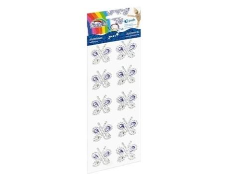 Adesivos Autoadesivos De Diamantes Gr Ds089 Borboletas Fiorello