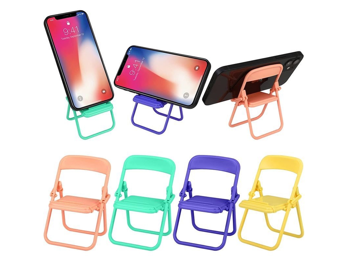 Suporte de Telefone em Forma de Cadeira, 4 Peças Ajustáveis