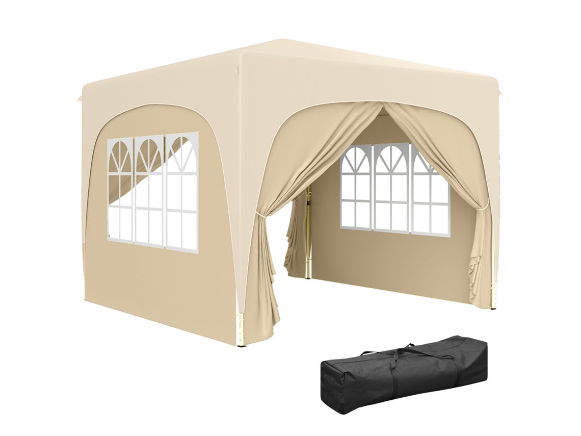 Tenda Portátil 585x295x270 cm, Bolsa, Tecido Oxford, Cinza DECORALAR TECH