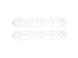 Kit de 2 Placas de Alumínio 9 Furos para Acessórios de Robô Tetrix/Robotics CNC Metalworking S/MARCA