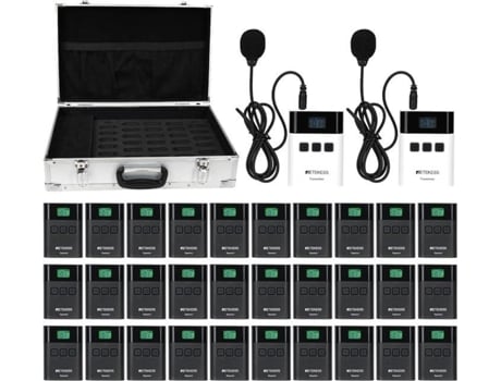 Tt107 Sistema De Guia Turístico Sistema De Tradução Para Treinamento De Igreja Guia Retekess (1 Emissor 10 Receptores)