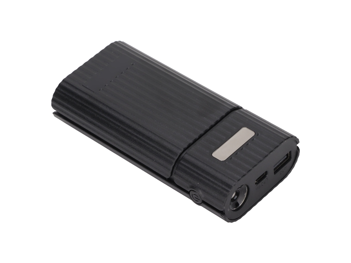 Mali carregador de Bateria Diy Power Bank 2 em 1 21700 com Carregamento Rápido Typec Preto