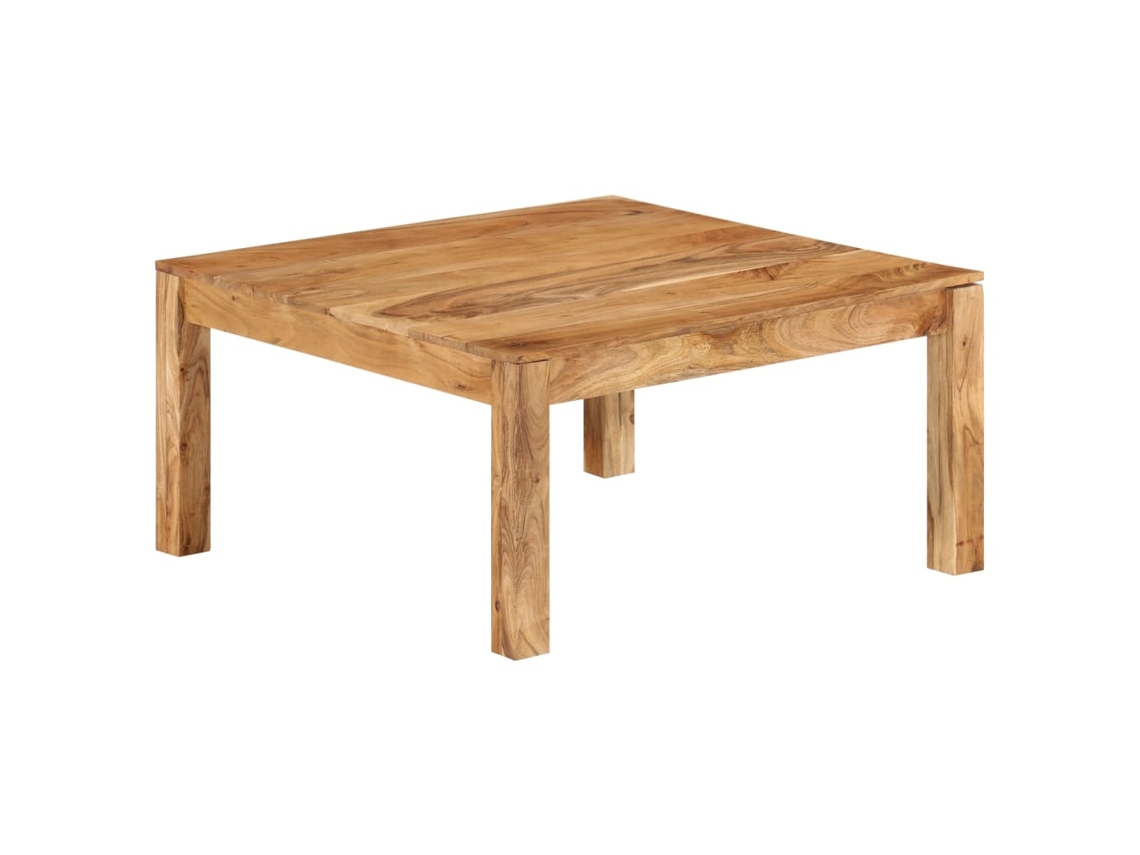 Vidaxl Mesa De Centro 80x80x40 Cm Madeira De Acácia Maciça