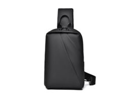 (preta) Bolsa De Peito Impermeável E Resistente De Grande Capacidade, Bolsa Pequena Para Negócios Masculina, Bolsa Transversal Multifuncional