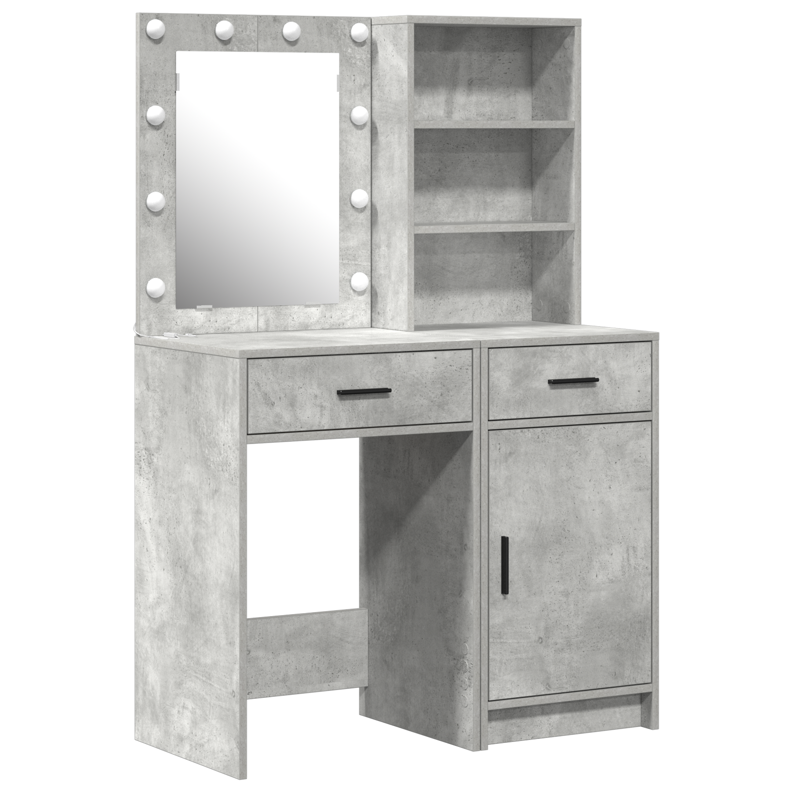 Conjunto 2 Conjunto De Mesa De Vestir Vidaxl Cinzento Derivados De Madeira (50 X 41 X 135 Cm)