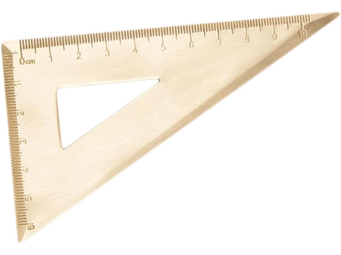 Régua Triangular Métrica Canight Para Desenho, Em Aço Inoxidável, Para