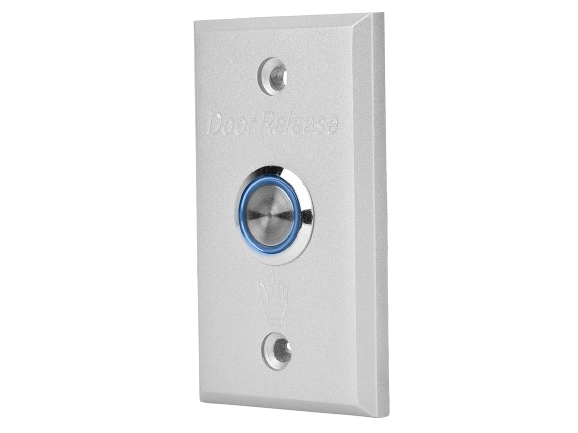 Botão De Saída Com Luz Indicadora Abertura Porta, Design Intuitivo, Carcaça De Alumínio Resistente, 1 Peça