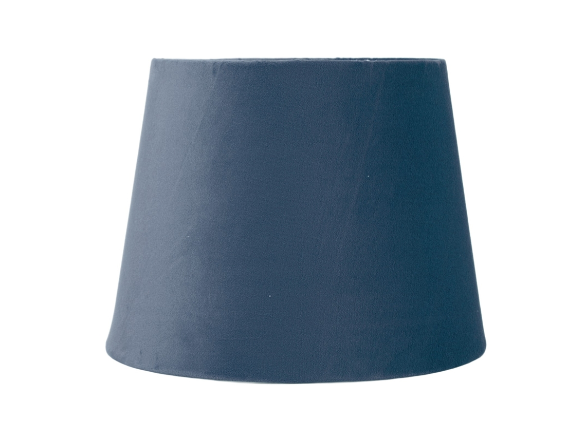 Abajur de veludo cônico E27 E14 decorativo para mesa lâmpada de chão substituição azul