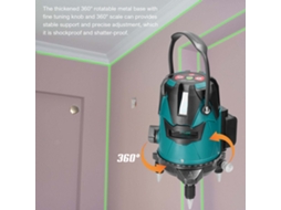 Nível Laser 5 Linhas Verdes Multifuncional Linhas Verticais Horizontais S/MARCA