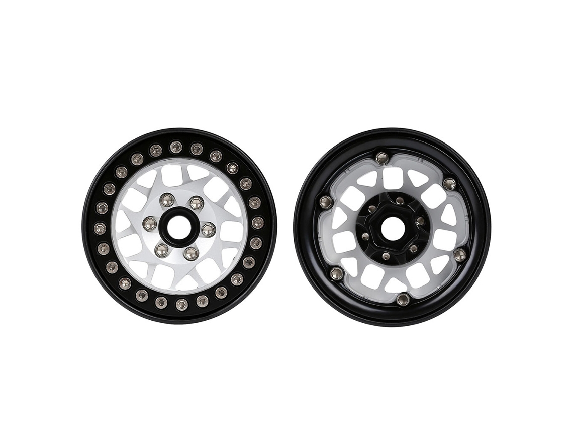 Mali aro de Liga de Alumínio Beadlock 2.2in Hub 4pcs para Trax4 Scx10 90046 Axi03007 Redcat Gen8 Carro Controle Remoto 1/10
