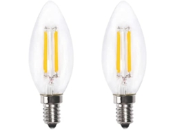 Soquete Para Lâmpada, 2 Unidades, Base E14, 4w, 2700k, 400lm, Para Instalação, Ajuste E Manutenção De Sistemas Elétricos