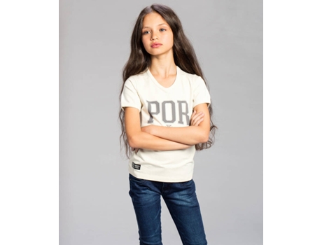 T-Shirt FPF POR Branco Júnior Mulher (Tam: M)
