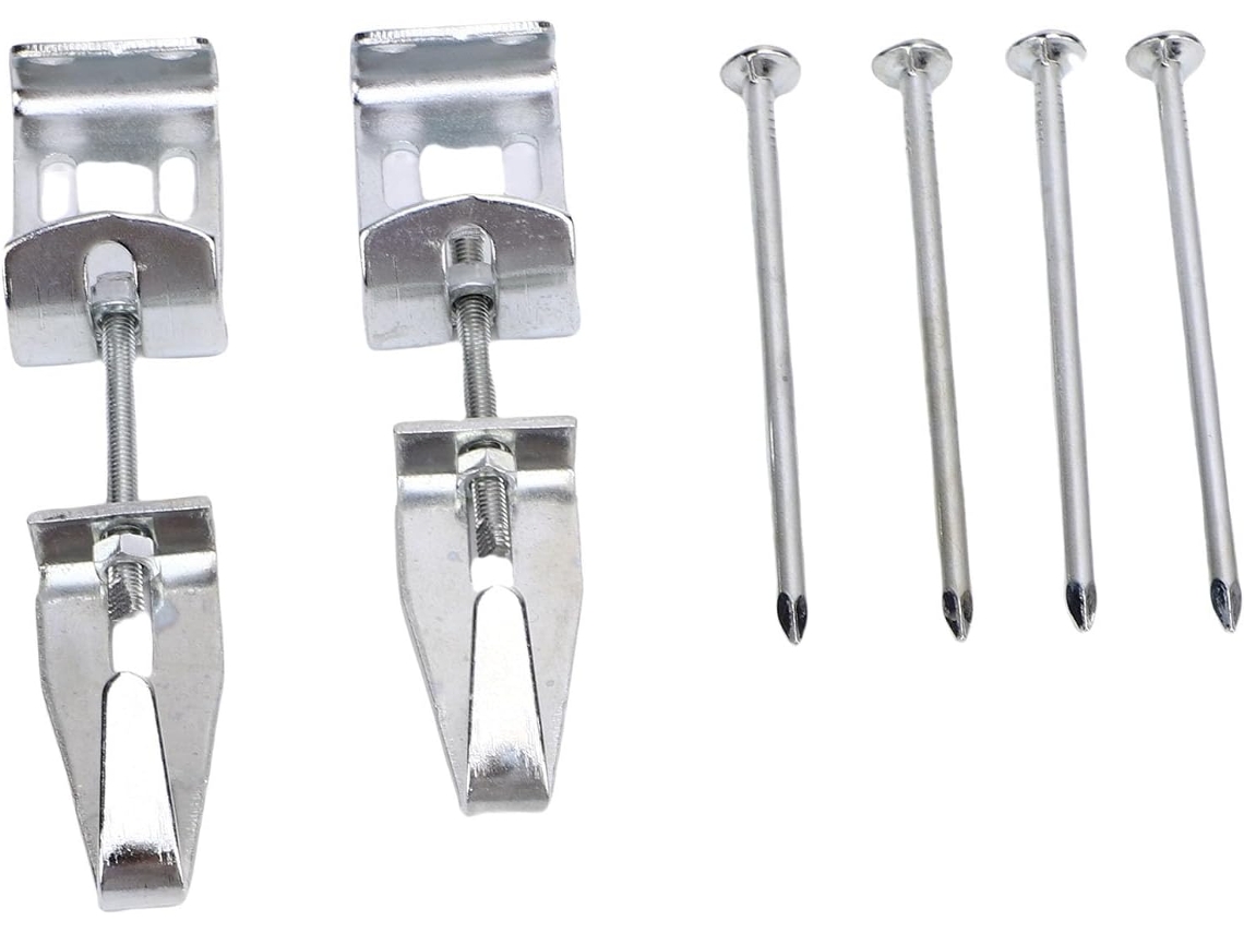 Kit Com 10 Unidades De Cabides De Ferro Ajustáveis Com Ganchos Em J Para Cargas.