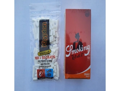Filtros Smoking Laranja Curto Tipo A 2700 Regular 8x15mm (70mm)
