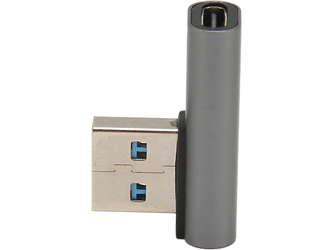 Adaptador Usb Macho-c Fêmea Em Ângulo Reto De 90° Usb 3.0 Com Base Angular Para Pc E Celular