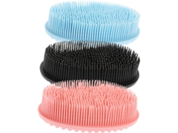 Conjunto De 3 Escovas Silicone Esfoliantes Para O Corpo Mikinona, Ideais Para Banho E Viagens, Para Uma Limpeza Profunda