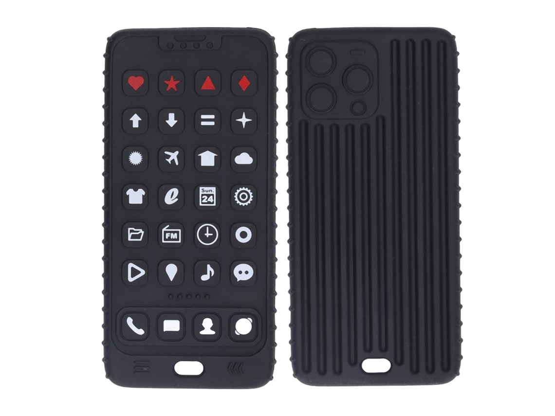 Primerox chupeta em Forma de Telefone Silicone Macio Brilhante para Bebê Brinquedo Sensorial