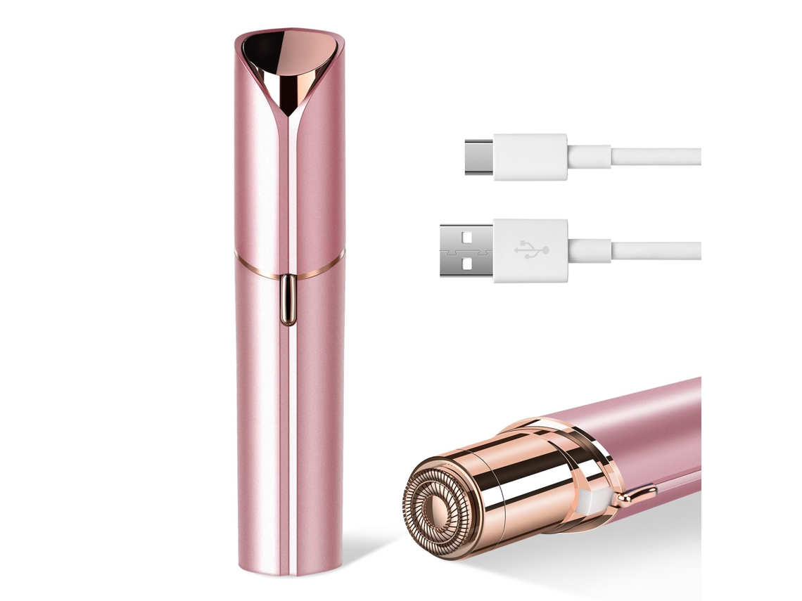 Aparador Elétrico Feminino para Biquíni Portátil Rosa Dourado AQUAFORGE