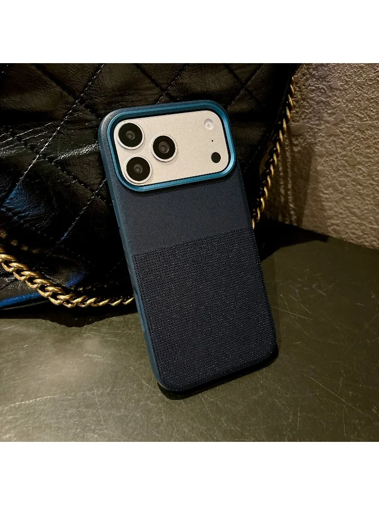 (azul, Iphone 16) Capa De Celular De Alta Qualidade Em Couro Magnético Antiderrapante Com Revestimento Em Pctpu, Compatível Com Magsafe.