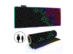 Mousepad Tapete De Mesa Retroiluminado Rgb Com Linhas Simples Brilvibera (estilo 4, 4009004mm)