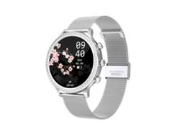 Smartwatch Diamond Bluetooth De 1.32'' Com Frequência Cardíaca Aço Prateado