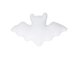 Mali pelúcia de Morcego Fofo Baby Brinquedo Peludo Travesseiro Decorativo Branco 40x24cm