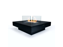 Panarea Black Bioethanol Lareira 70x70x35 Para uso interno/externo